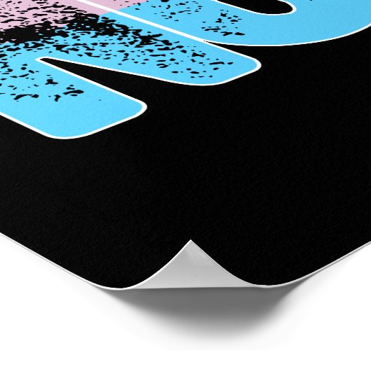 Transgender Pride veronderstelt niets Poster (Hoek)