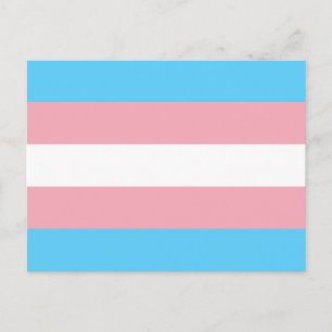 Transgender pride vlag briefkaart