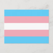 Transgender pride vlag briefkaart (Voorkant)
