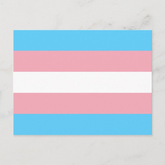 Transgender Pride vlag Briefkaart (Voorkant)