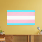 Transgender Pride-vlag Canvas Afdruk (Insitu (Woonkamer))