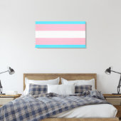 Transgender Pride-vlag Canvas Afdruk (Insitu (Slaapkamer))