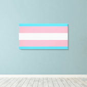 Transgender Pride-vlag Canvas Afdruk (Insitu (Houten vloer))