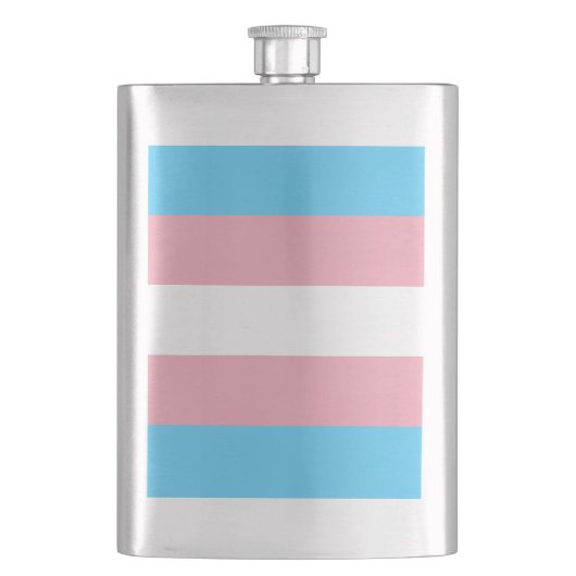 Transgender Pride-vlag Flacon (Voorkant)