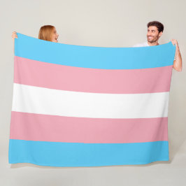 Transgender Pride vlag Fleece Deken