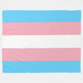 Transgender Pride vlag Fleece Deken (Voorkant (Horizontaal))
