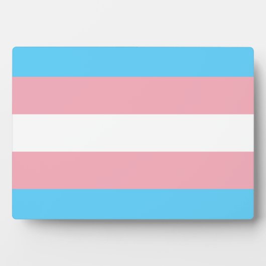 Transgender Pride-vlag Fotoplaat (voorkant)