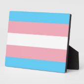 Transgender Pride-vlag Fotoplaat (Zijkant)
