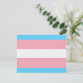 Transgender Pride vlag gekleurde achtergrond Briefkaart (Staand voorkant)