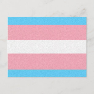 Transgender Pride vlag gekleurde achtergrond Briefkaart