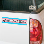 Transgender Pride vlag gekleurde achtergrond Bumpersticker (Op Truck)