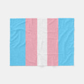 Transgender Pride vlag gekleurde achtergrond Fleece Deken (Voorkant (Horizontaal))