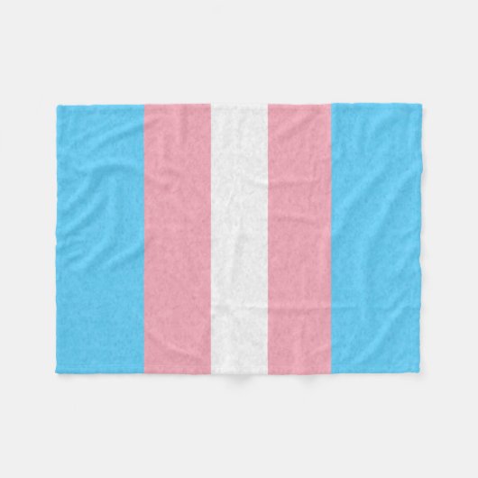 Transgender Pride vlag gekleurde achtergrond Fleece Deken (Voorkant (Horizontaal))