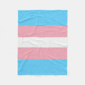 Transgender Pride vlag gekleurde achtergrond Fleece Deken (Voorkant)
