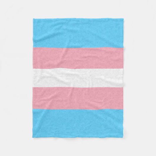 Transgender Pride vlag gekleurde achtergrond Fleece Deken (Voorkant)