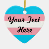 Transgender Pride vlag gekleurde achtergrond Keramisch Ornament (Voorkant)