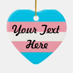 Transgender Pride vlag gekleurde achtergrond Keramisch Ornament