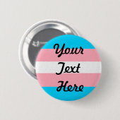Transgender Pride vlag gekleurde achtergrond Ronde Button 5,7 Cm (Voorkant /achterkant)