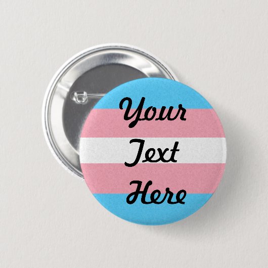 Transgender Pride vlag gekleurde achtergrond Ronde Button 5,7 Cm (Voorkant /achterkant)