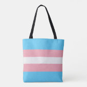 Transgender Pride vlag gekleurde achtergrond Tote Bag (Achterkant)