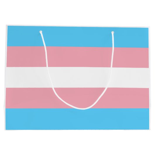 Transgender Pride vlag Groot Cadeauzakje (Achterkant)