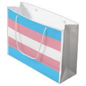 Transgender Pride vlag Groot Cadeauzakje (Voorkant Gekanteld)