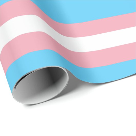 Transgender Pride-vlag horizontaal Cadeaupapier (Rol Hoek)
