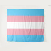 Transgender Pride Vlag Horizontaal Wandkleed (Voorkant (horizontaal))