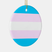 Transgender pride vlag keramisch ornament (Rechts)