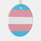 Transgender Pride vlag Keramisch Ornament (Rechts)