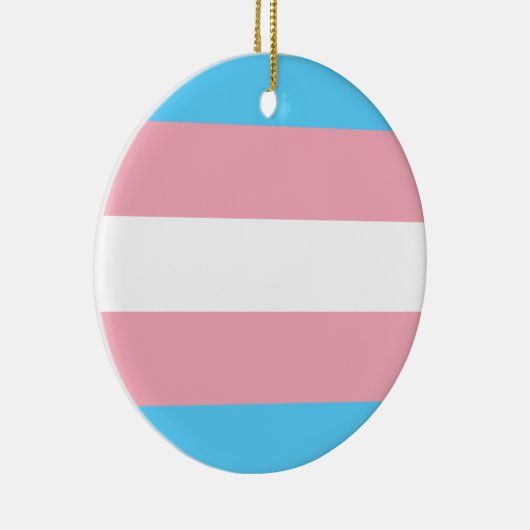 Transgender Pride vlag Keramisch Ornament (Rechts)