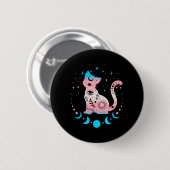 Transgender Pride Vlag Kleuren Kattenliefhebbers Ronde Button 5,7 Cm (Voorkant /achterkant)