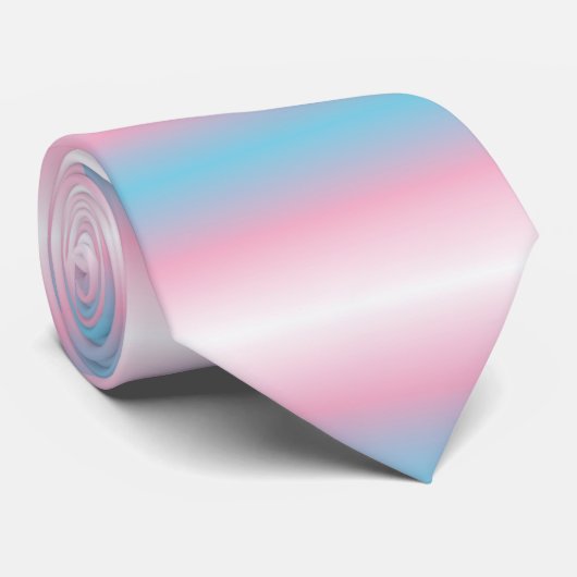 Transgender Pride vlag kleuren Stropdas (Opgerold)