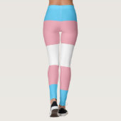 Transgender Pride vlag Leggings (Achterkant)