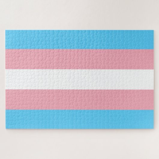 Transgender Pride vlag Legpuzzel (Horizontaal)