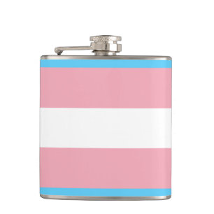 Transgender Pride-vlag - LGBT Regenboog Heupfles