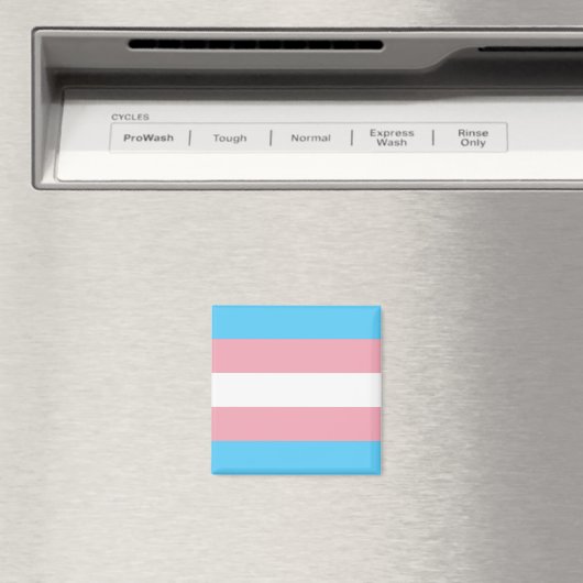 Transgender Pride-vlag Magneet (Insitu (Vaatwasser))