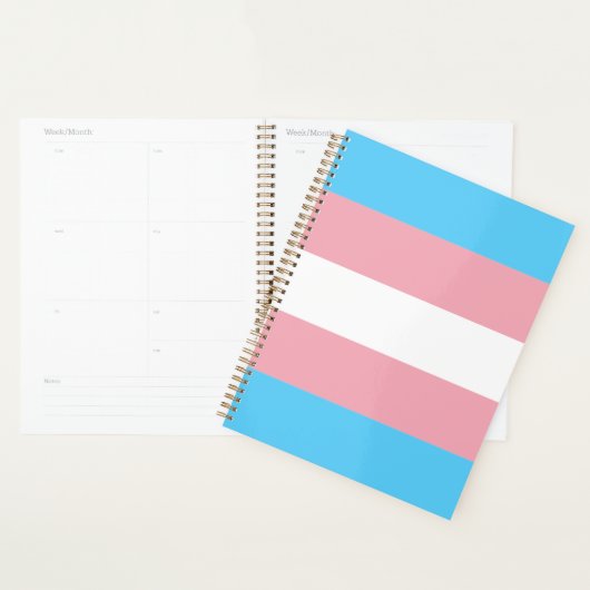Transgender Pride Vlag modern Planner (Display)