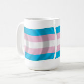 Transgender Pride-vlag mok (Voorkant links)