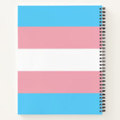 Transgender Pride vlag Notitieboek (Achterkant)