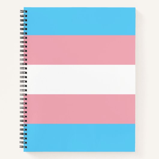 Transgender Pride vlag Notitieboek (Voorkant)