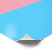 Transgender Pride-vlag Perfect Poster (Hoek)