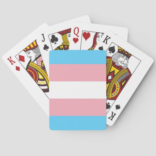 Transgender Pride-vlag Pokerkaarten (Achterkant)