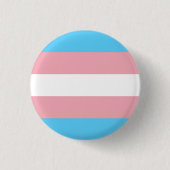 Transgender pride vlag ronde button 3,2 cm (Voorkant)