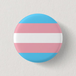 Transgender pride vlag ronde button 3,2 cm
