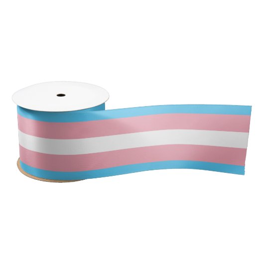 Transgender Pride vlag Satijnen Lint (Spoel)