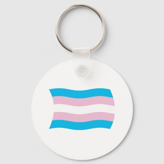 Transgender Pride-vlag sleutelhanger (Voorkant)