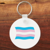 Transgender Pride-vlag sleutelhanger (Voorkant)