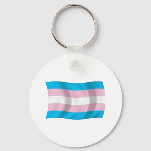 Transgender Pride-vlag sleutelhanger (Voorkant)