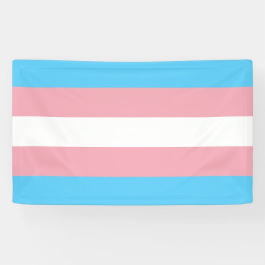 Transgender Pride vlag Spandoek (Horizontaal)
